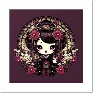 Geisha Gothic Lolita Kawaii Posters and Art